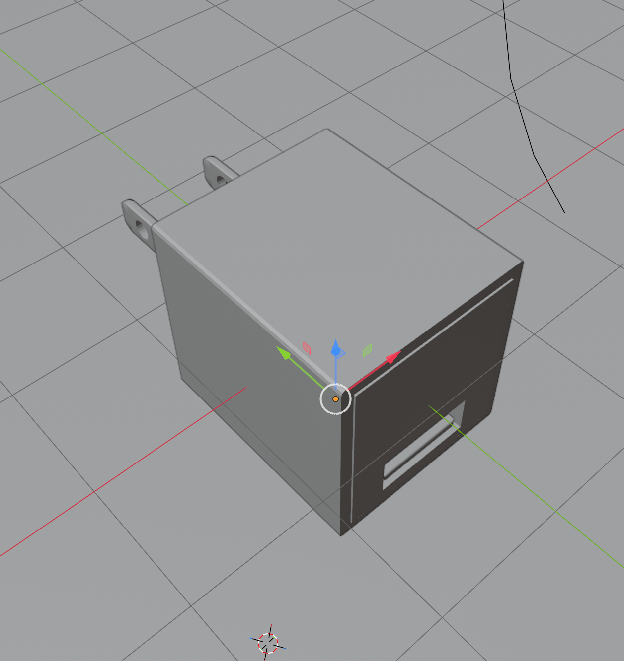 I finalized the cube itself from all angles before I was ready to move on to creating materials / meshes and rendering