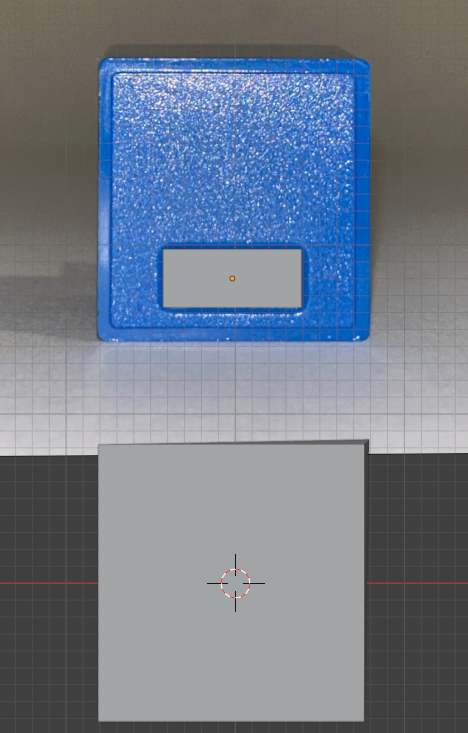 I created and aligned a rectangle to a reference image I uploaded to better help me scale and visualise the block
