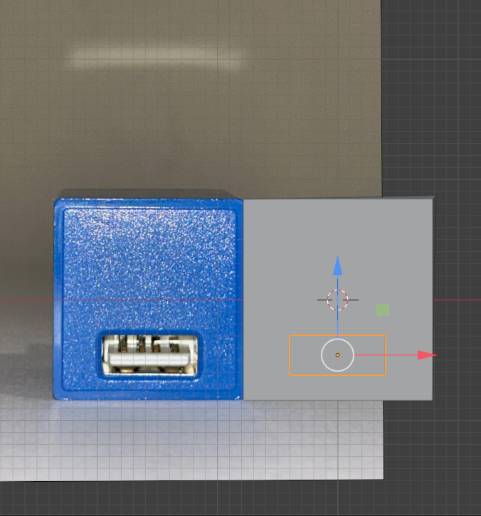 I used the reference image to further help me place other components of the cube appropriately