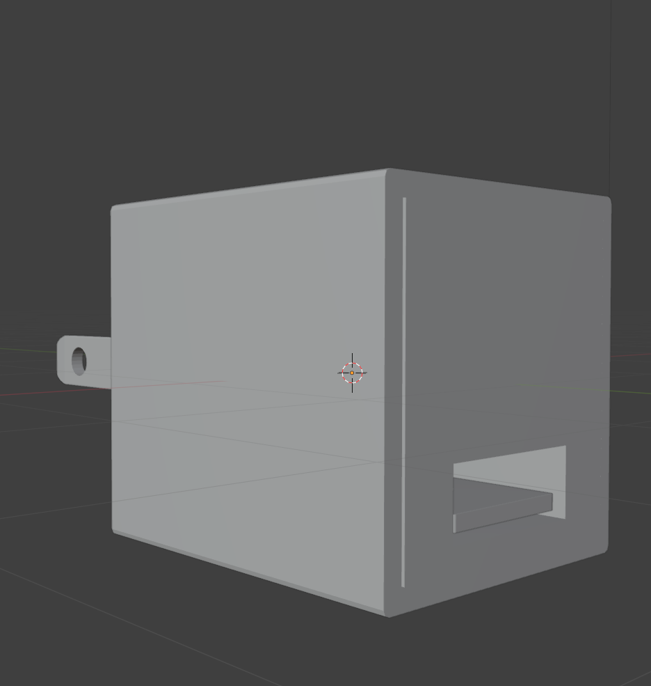 I added a bevel to the block's body. I ensured it would be subtle yet noticeable even from afar