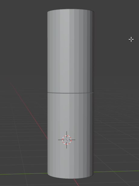 I started off my project with two cylinders of identical diameters
