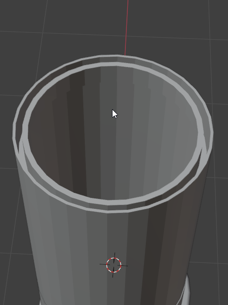 This is a better view of the shape I ended up with. I ensured to keep as little faces as possible to attempt to optimize it
