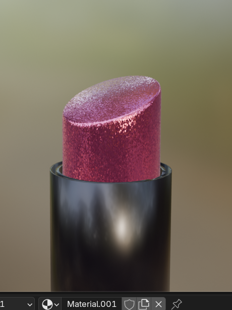 After following multiple tutorials, I was able to create this shimmery glitter on my lipstick. It took me a lot of tweaking to better understand how I wanted this lipstick to look