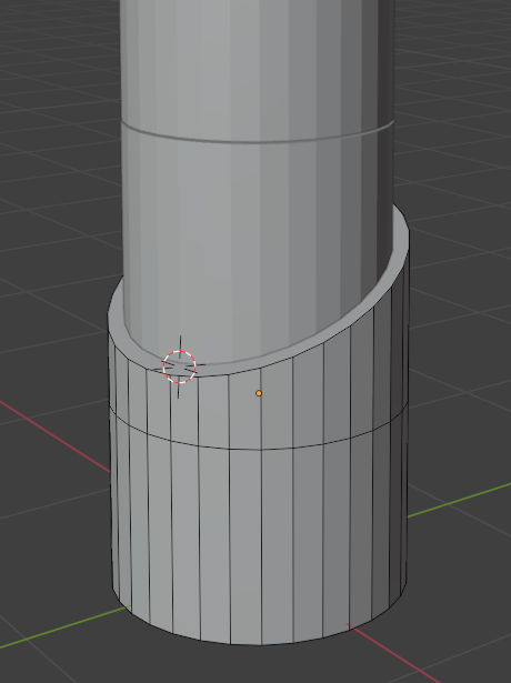I selected the edge of the cylinder (loop) as it was open, then I pressed F for a grid fill